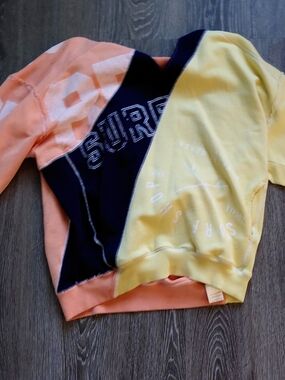 We The Free Colorblock Pullover - Peach & Navy